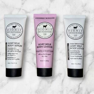 Dionis 3-Step Skincare Set Goat Milk Hydrating Moisturizing Trio NEW no box